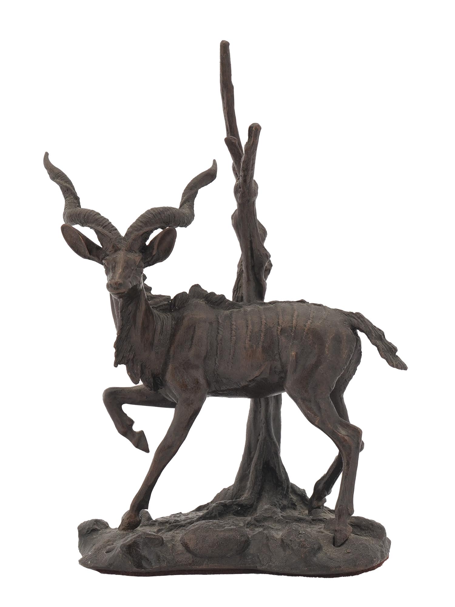 BRONZE FIGURE GREATER KUDU BY THE FRANKLIN MINT PIC-1